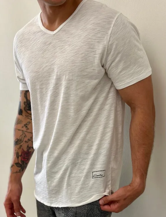 4 Corners V Neck Tee