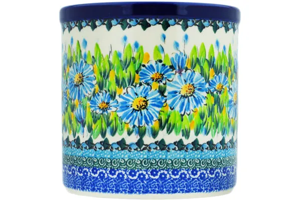 6" Utensil Jar - Bouquet Azul