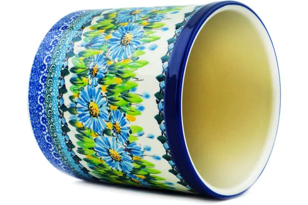 6" Utensil Jar - Bouquet Azul