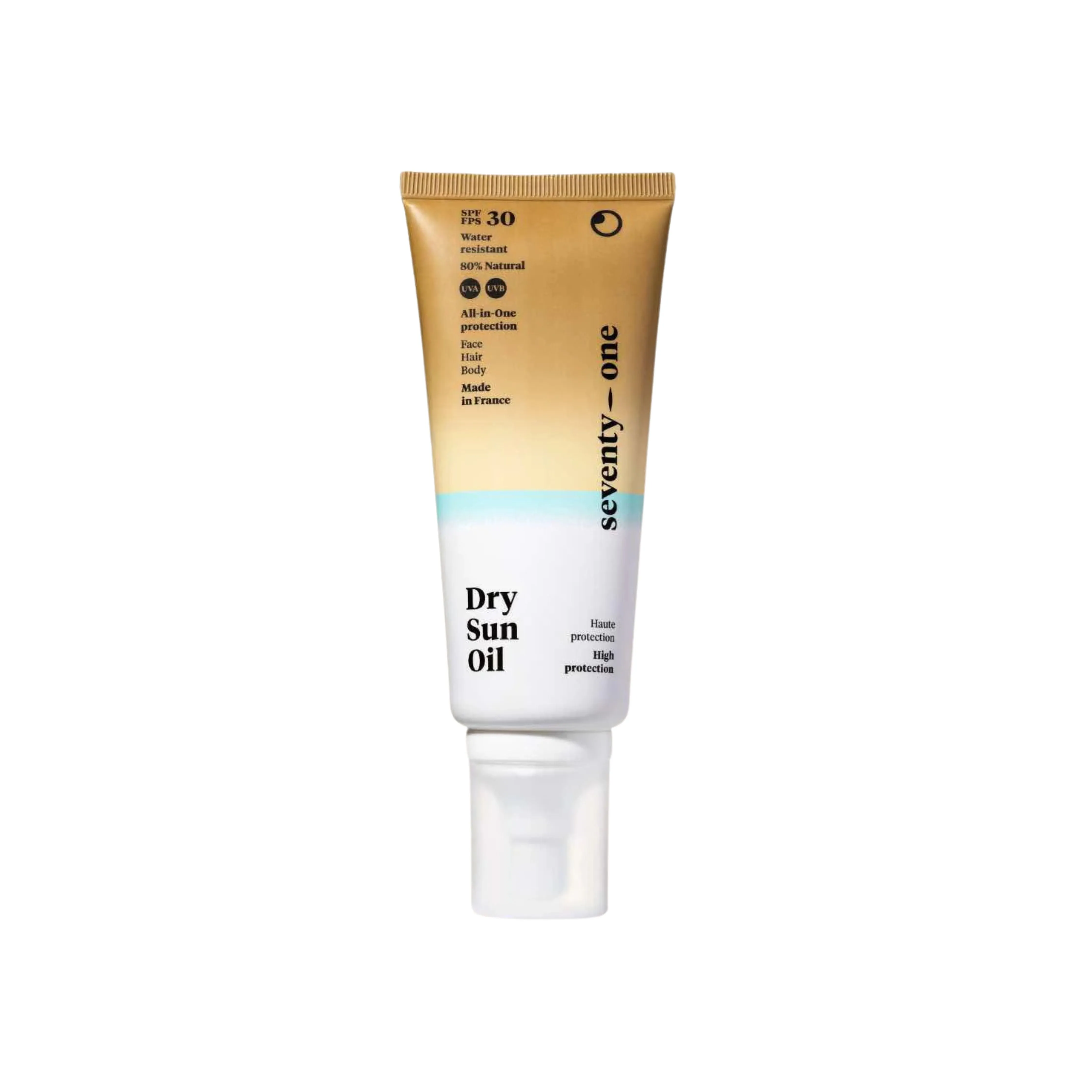 Aceite en seco protector solar facial, capilar y corporal SPF30 