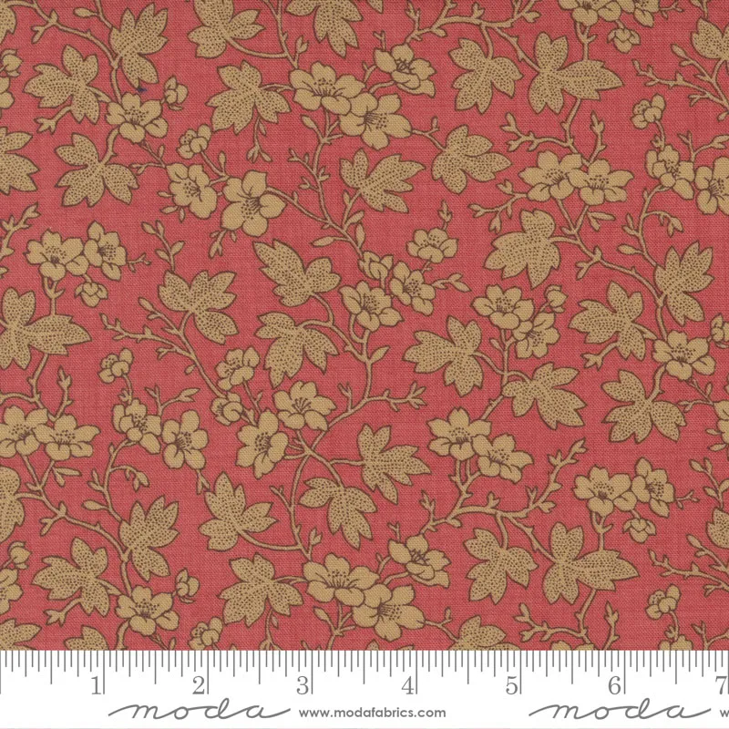 Bonheur de Jour - 513913-13 - Moulin Floral Faded Red