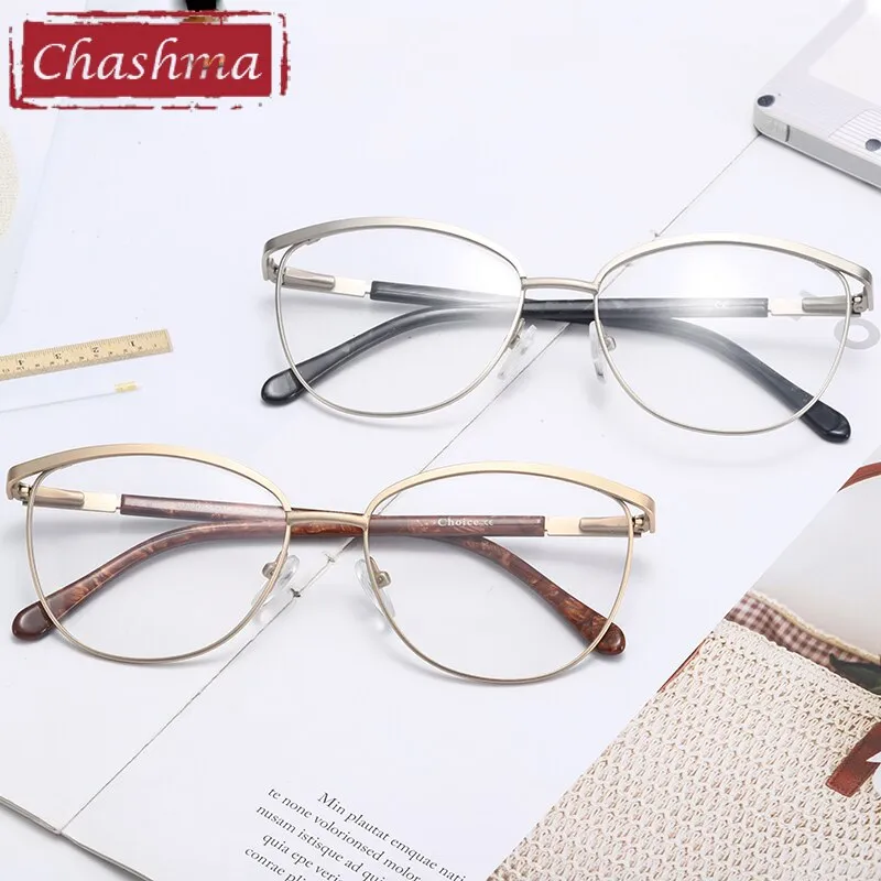 Chashma Women's Full Rim Cat Eye Alloy Eyeglasses 4109