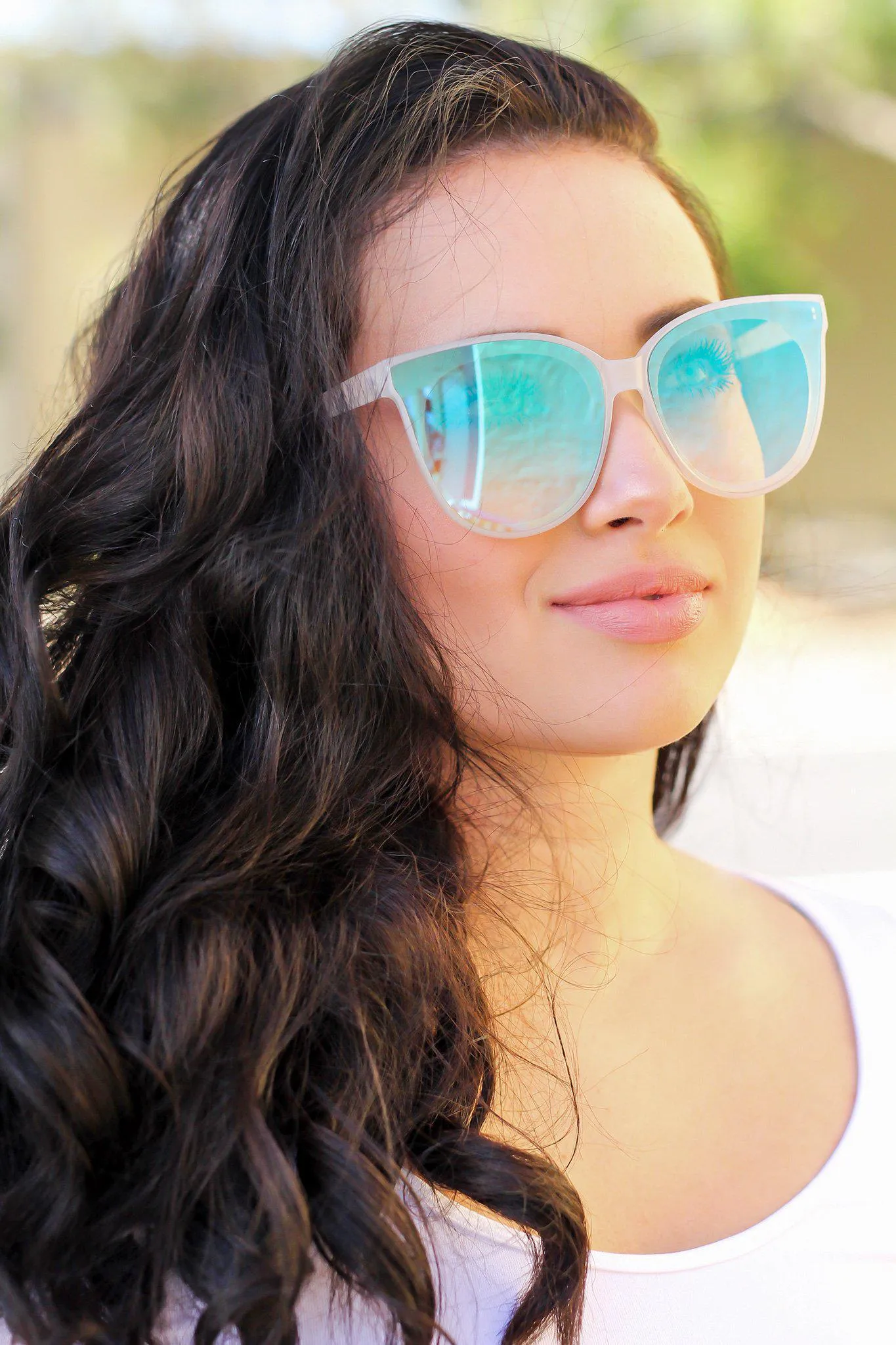 Clear Cat Eye Sunglasses