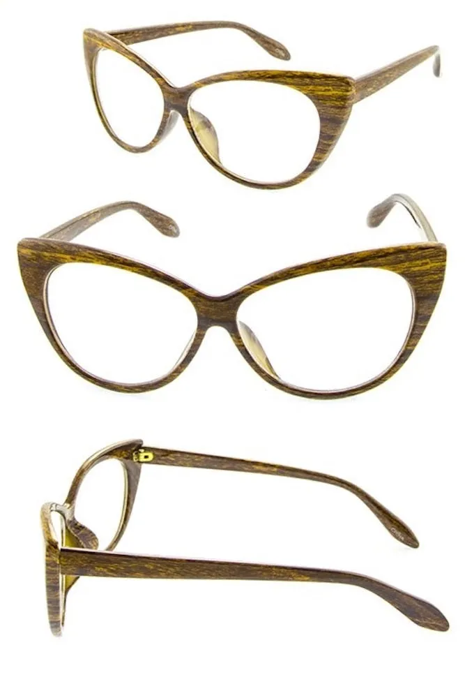 Kinny & Howie Clear Cat Eye Glasses Vintage Style Accessory