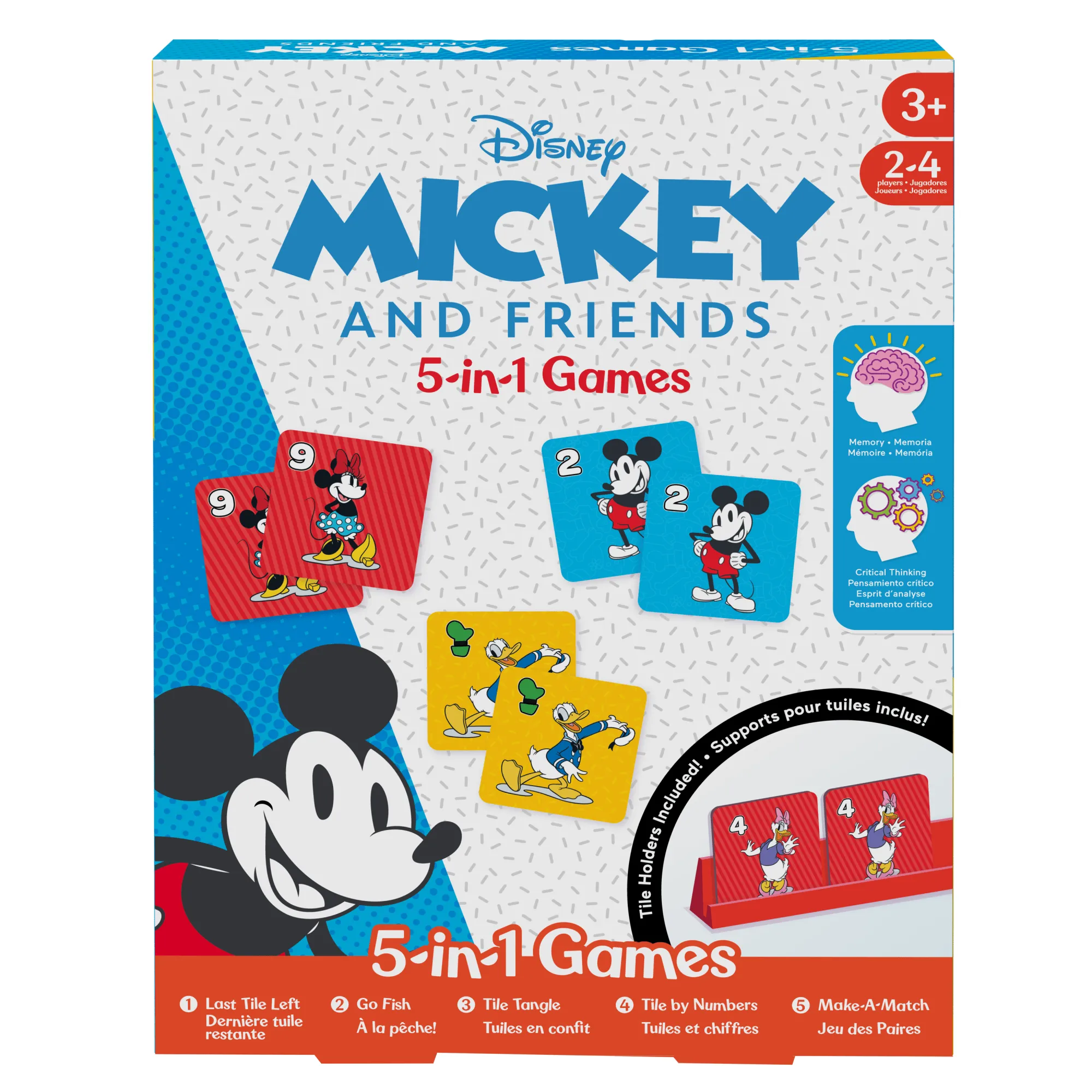 Mattel Games Juego de Mesa Mickey Juego 5 en 1