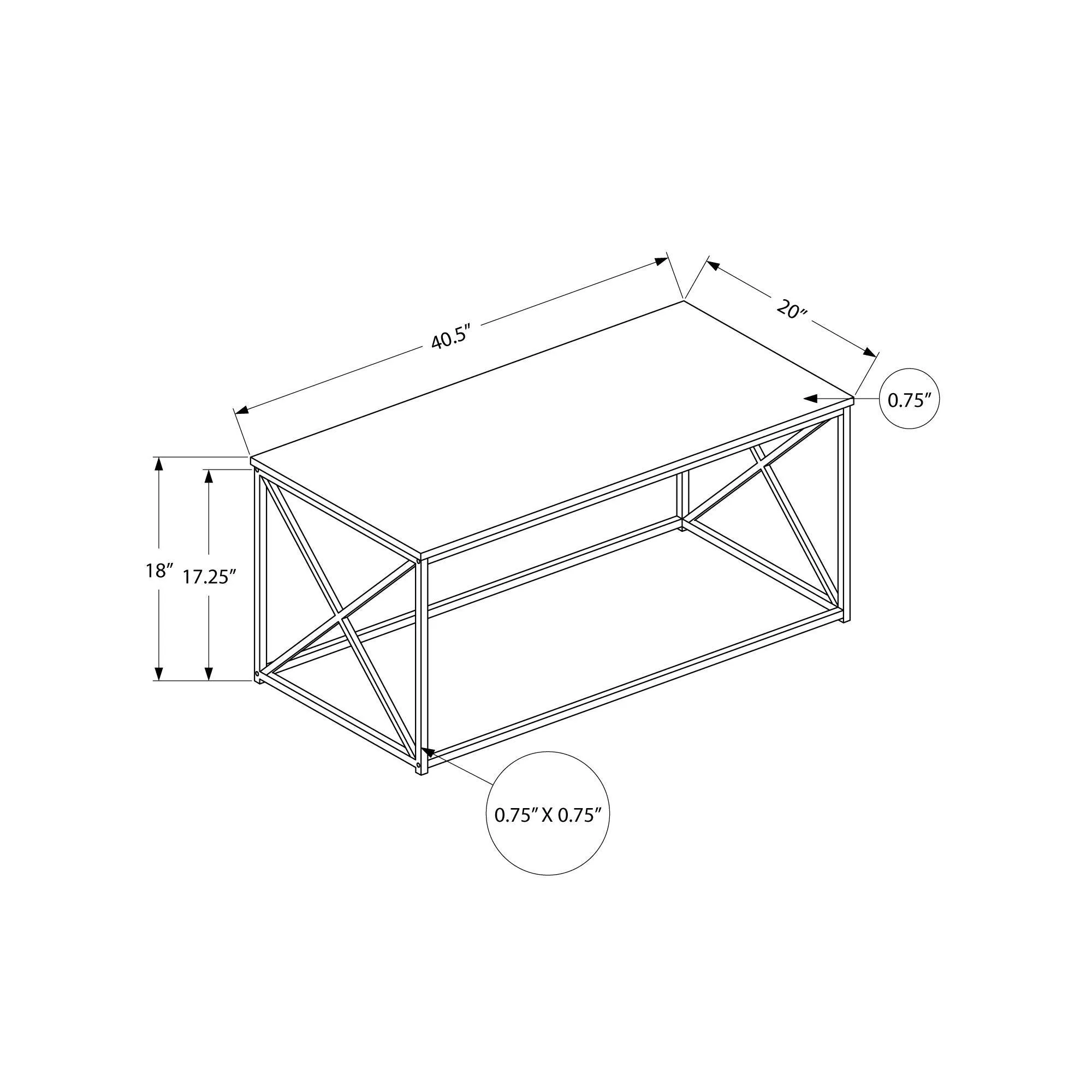 Monarch Table basse I 3786