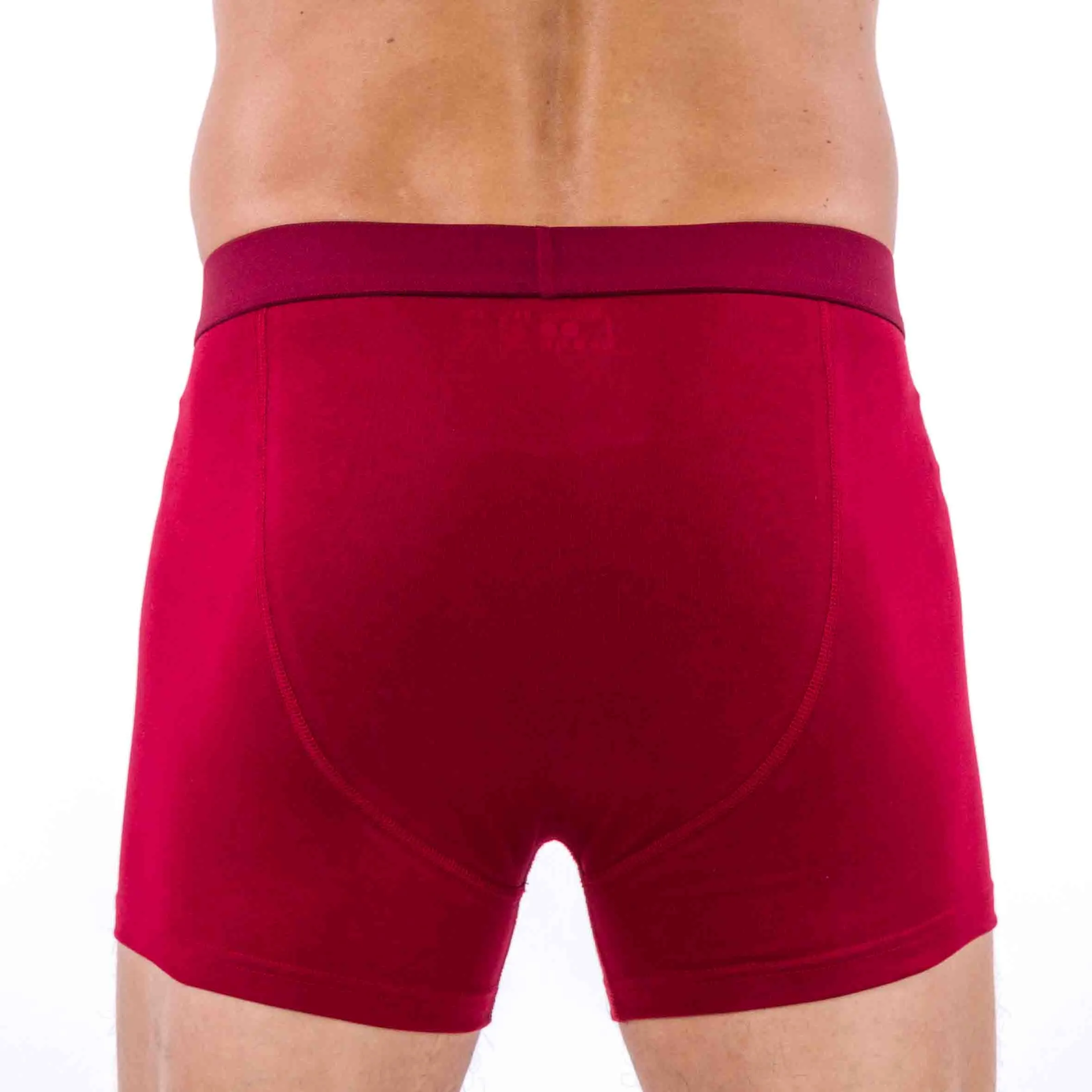 Shorty Sport Bordeaux en Coton Bio Stretch 2024