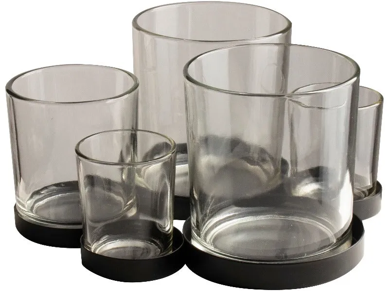 Soporte de metal con vasos