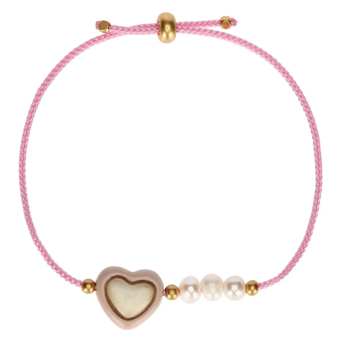 Thun - bracciale con cuore rosa in ceramica | rohome