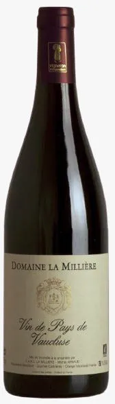 TINTO DOMAINE LA MILLIÈRE IGP VIN DU PAYS DE VAUCLUSE 2015  Merlot / Syrah